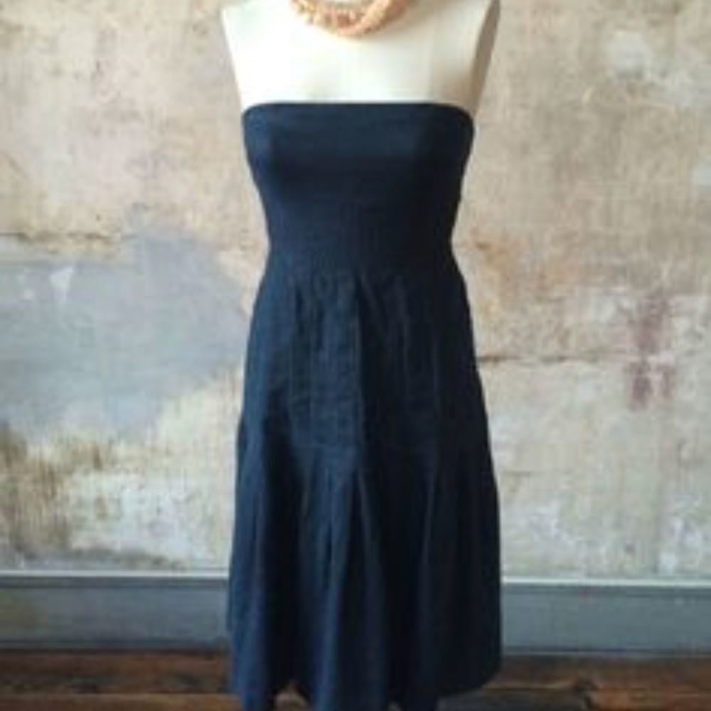 J Crew Mid Length Pleated Cocktail Dress